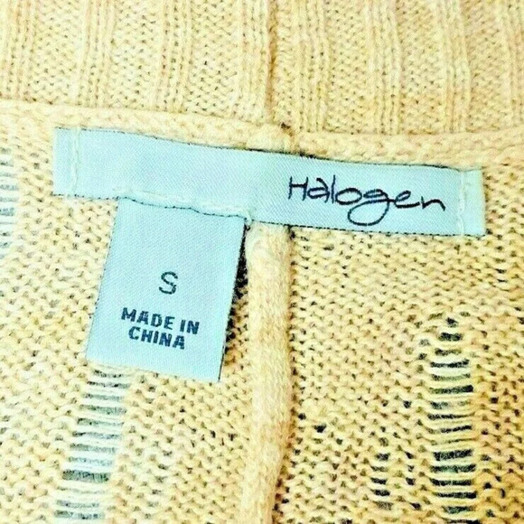 HALOGEN Women Short Sleeve Cardigan Asymmetrical Hem Casual Sweater Size Small - Picture 9 of 11